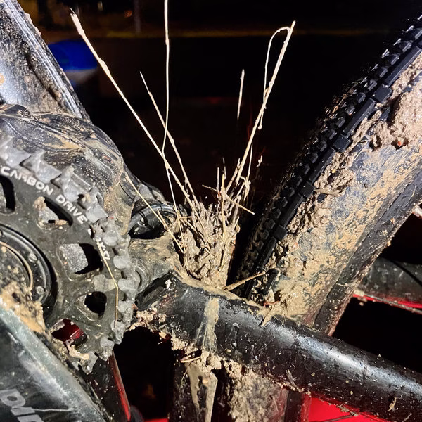 Bike stuck in mud